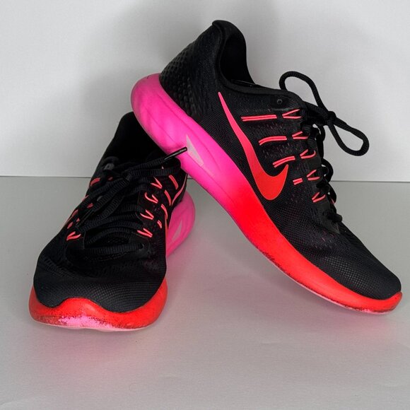 Nike Shoes - Nike Women's Running Shoes Size 9.5 Black Pink and Orange